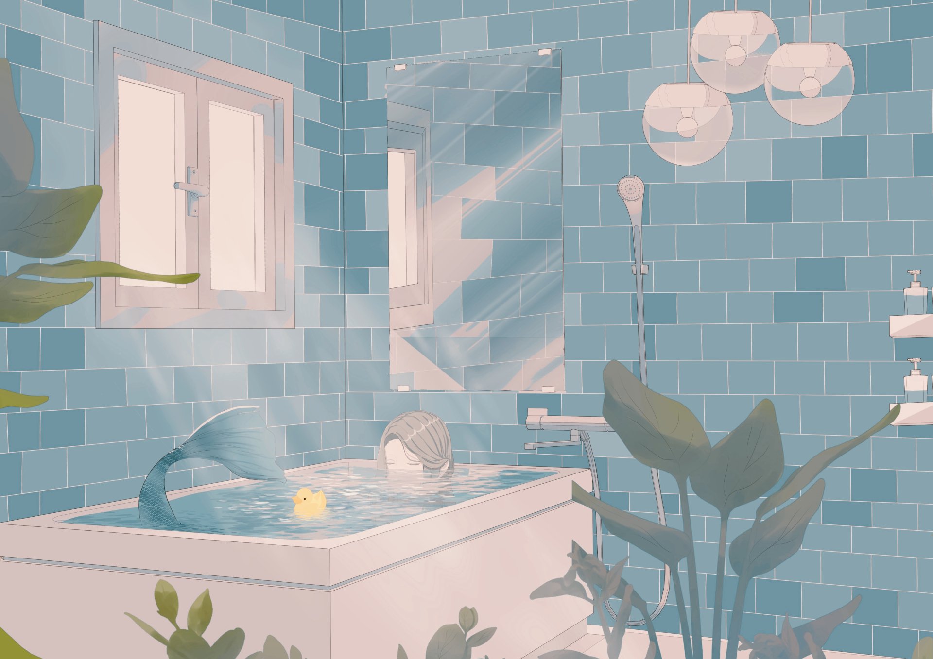Download Bathroom Anime Girl Anime Girl