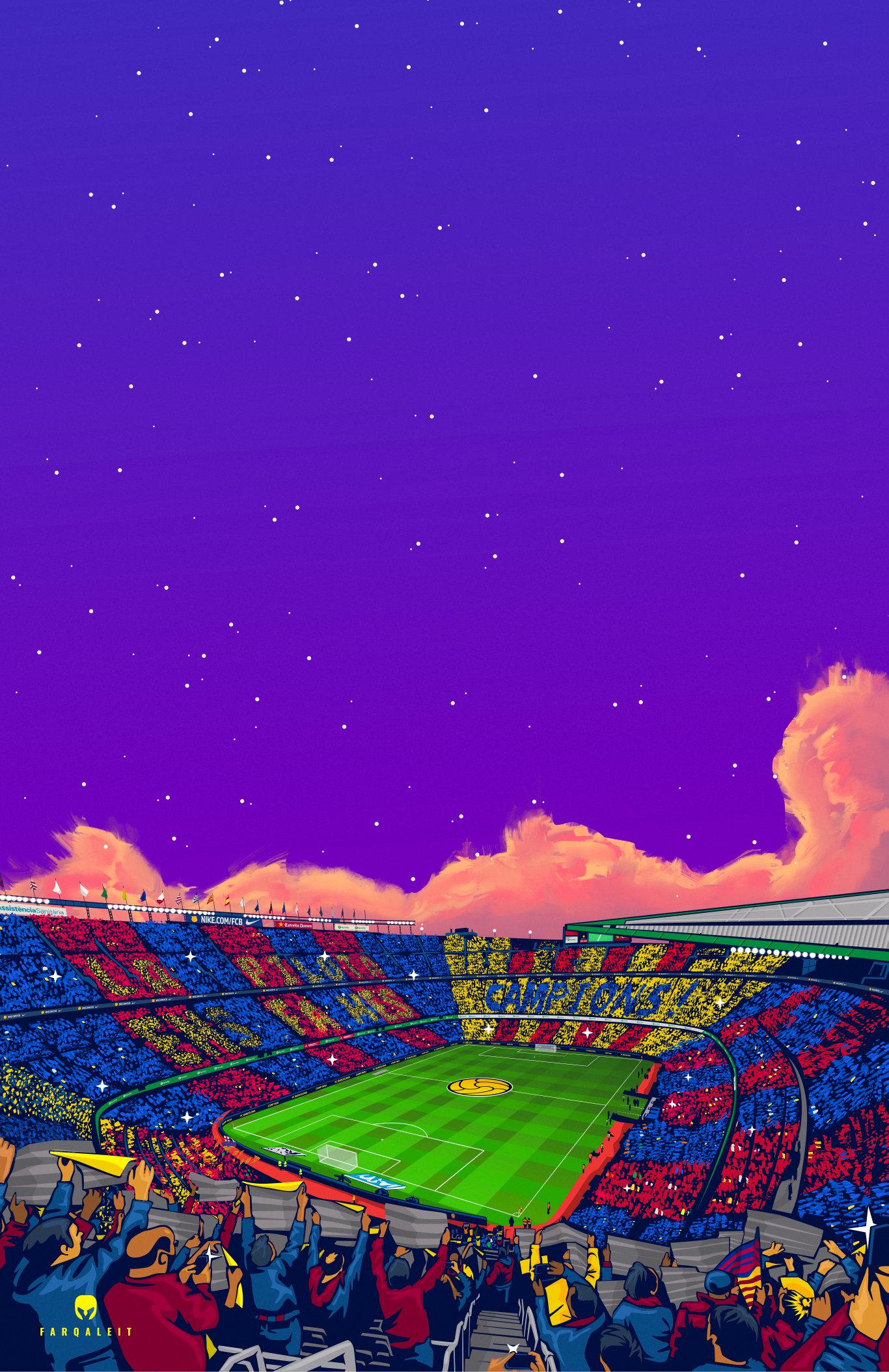 FC Barcelona mobile phone wallpaper, u