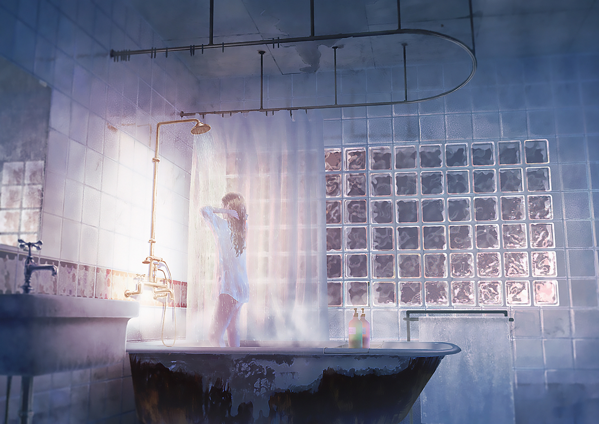 Serenity Shower: Anime Bathroom HD