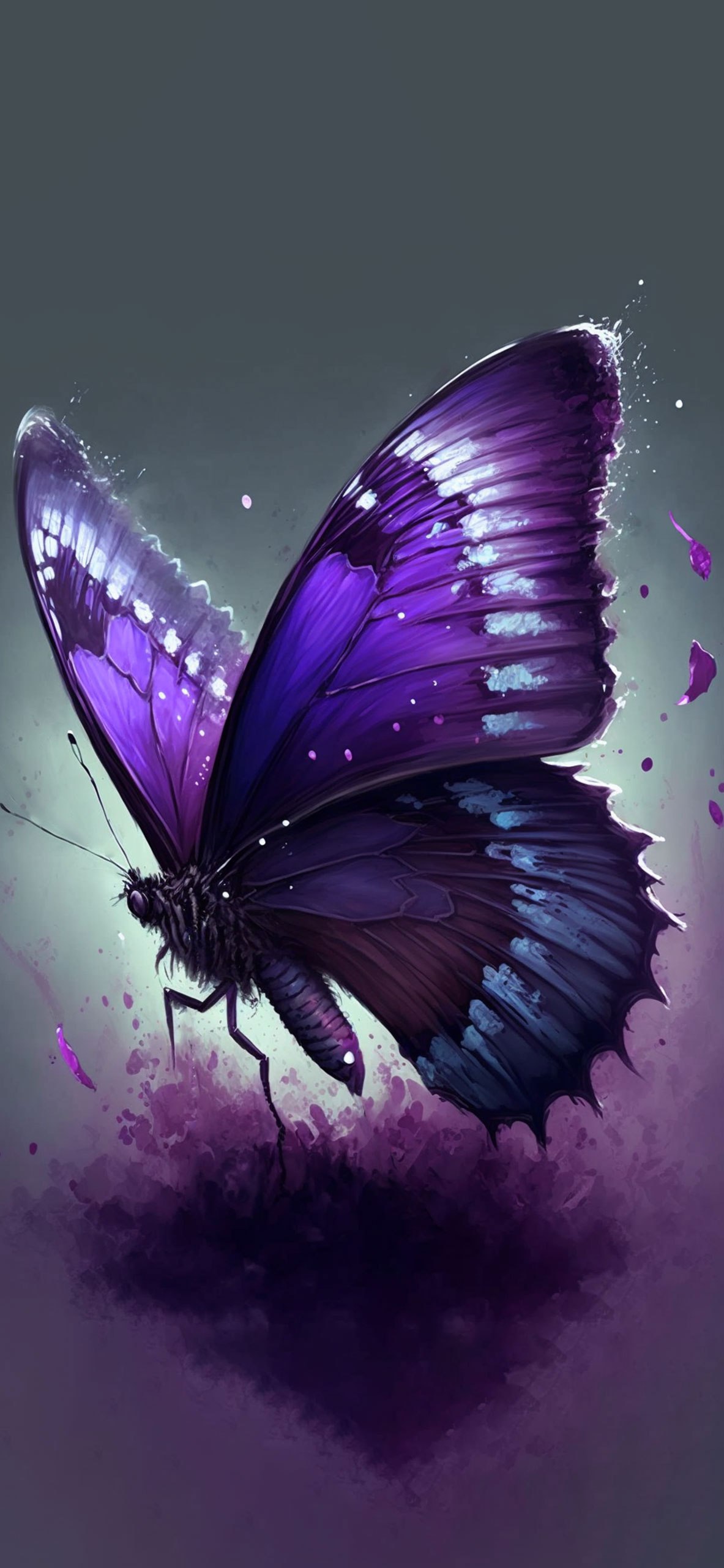 Purple 2025 butterfly wallpaper