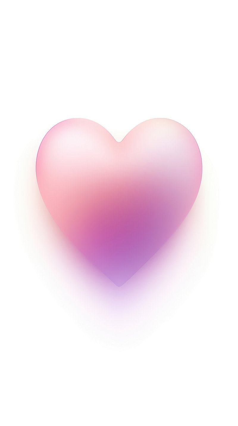 Pink Light Heart Wallpaper Image
