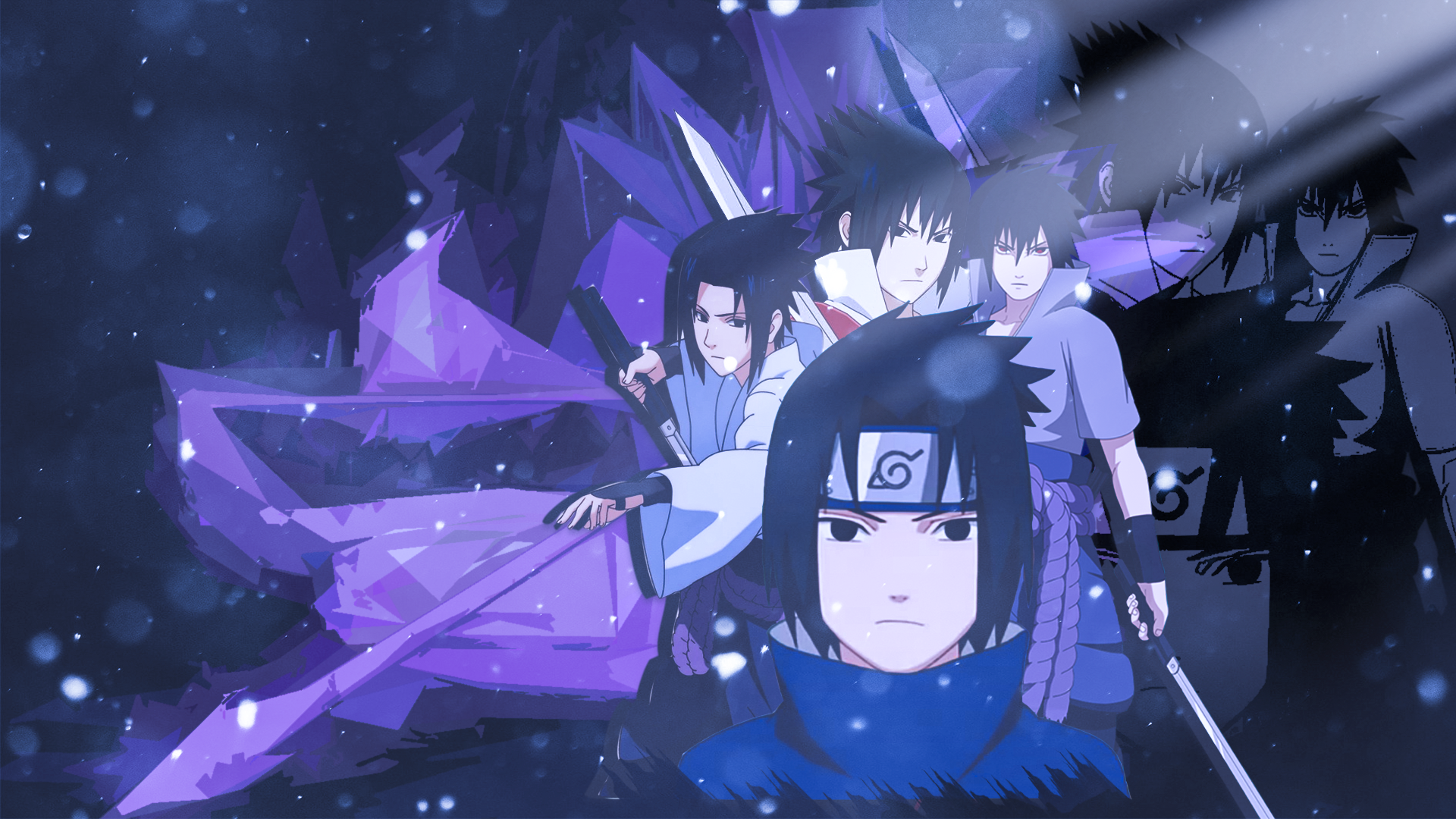 Desktop Wallpaper Uchiha Sasuke, Naruto