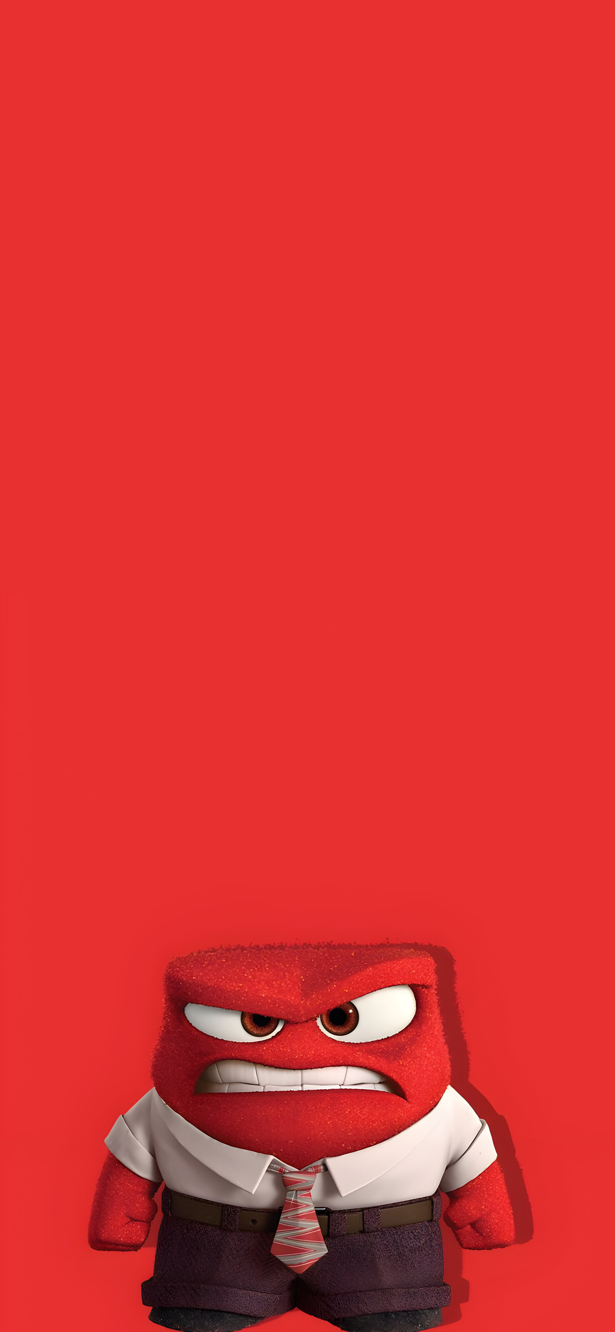 Inside Out Anger Red Wallpaper
