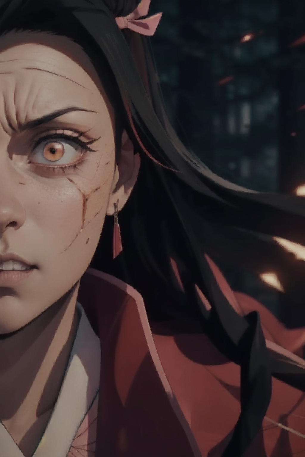 angry nezuko, detail