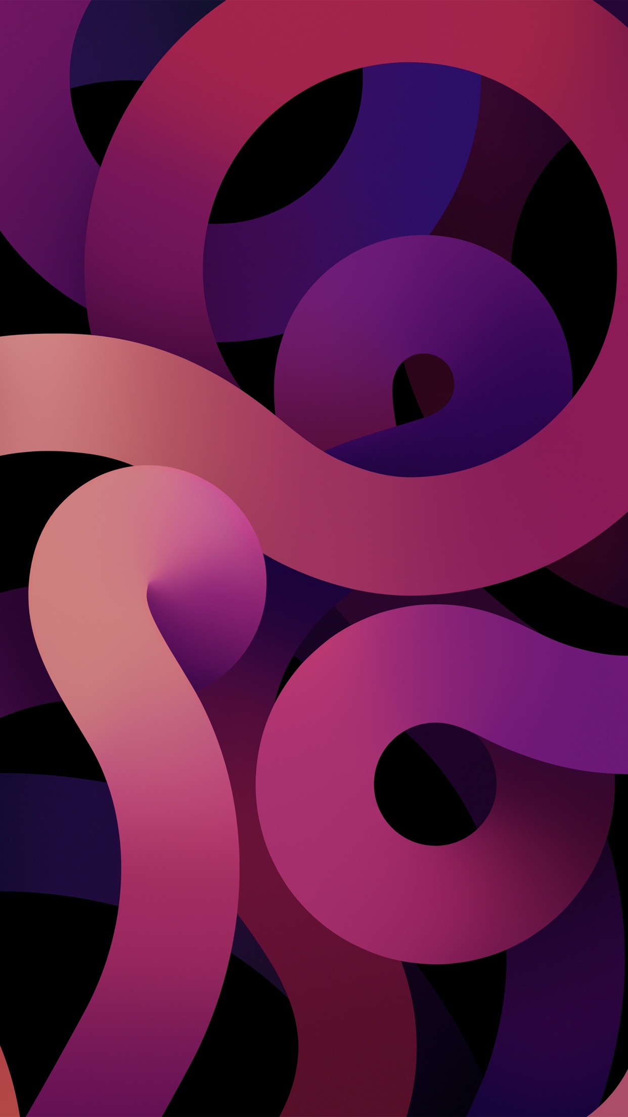 iPadOS 14 Wallpaper 4K, Pink, iPad Air