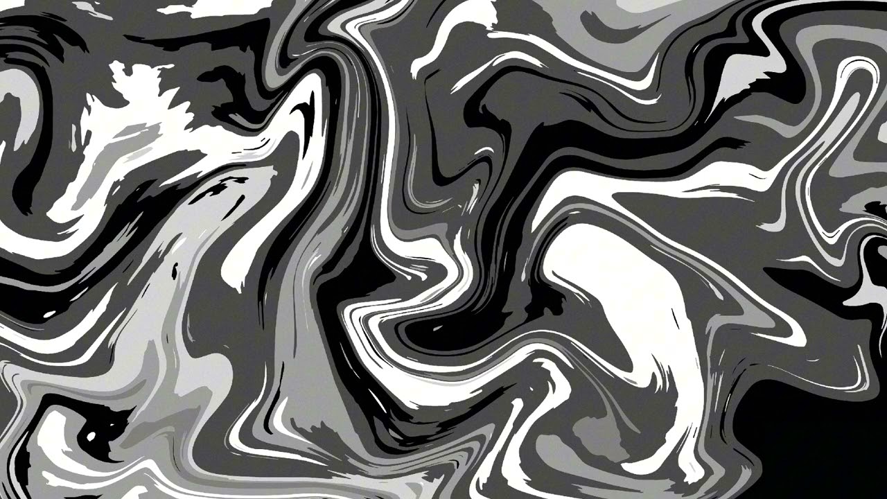 Wallpaper strata liquid black and white