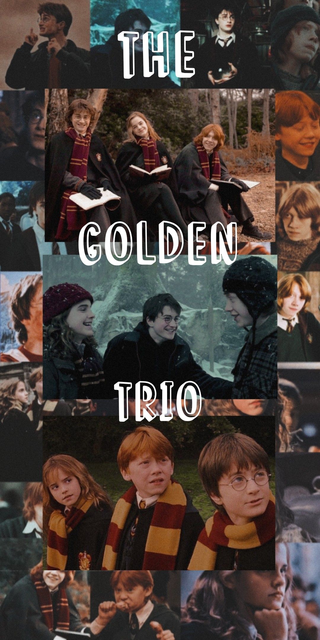 The Golden Trio Aesthetic Wallpaper
