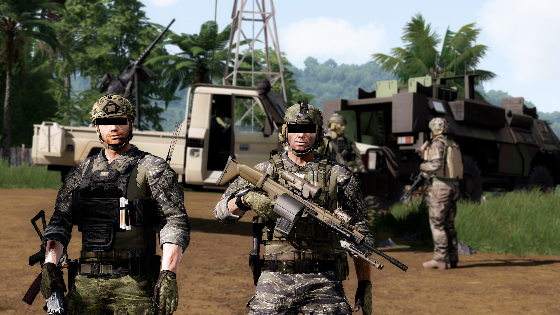 French DGSE members somewhere in Africa