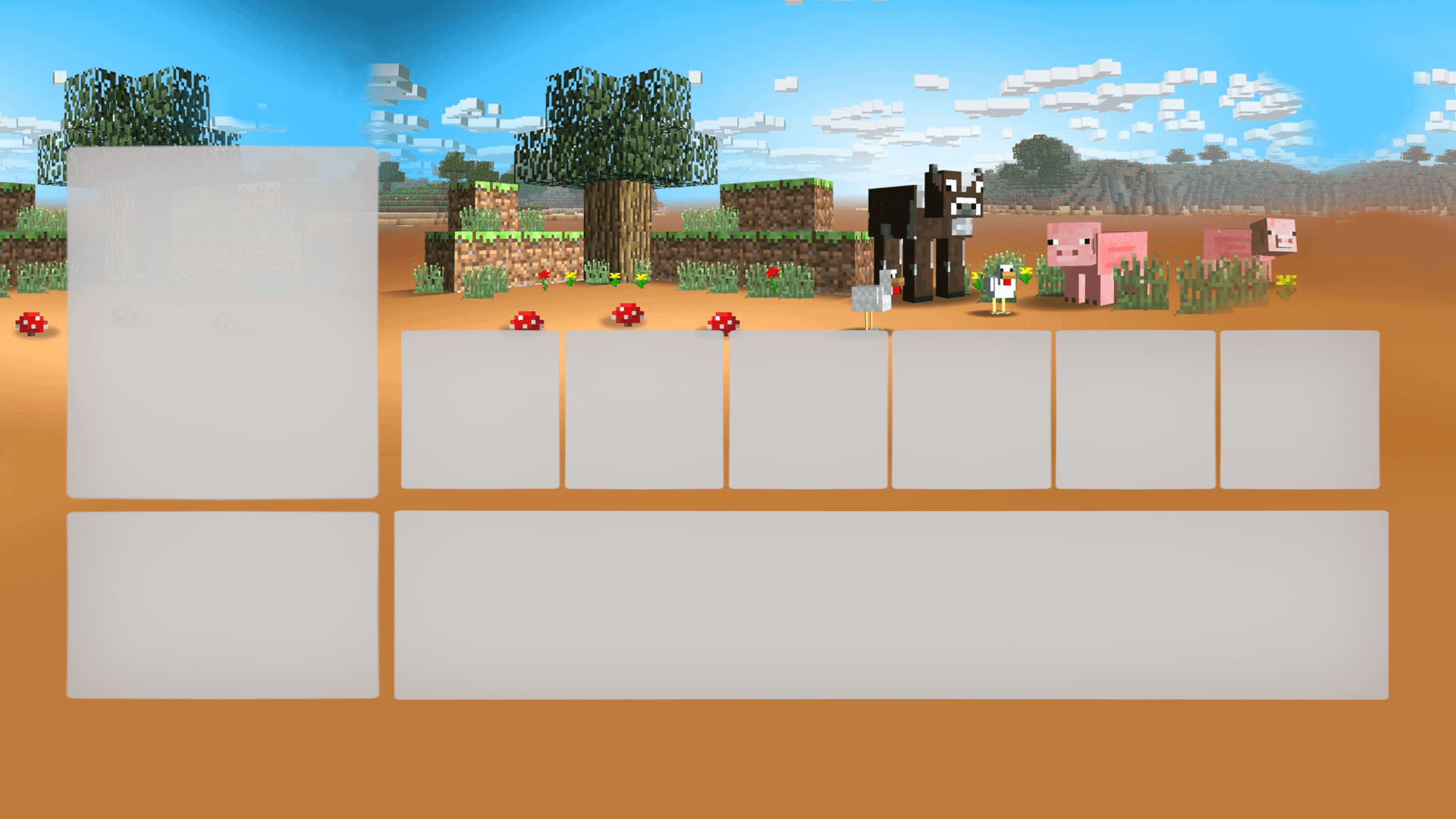 Minecraft xbox 360 wood theme, r