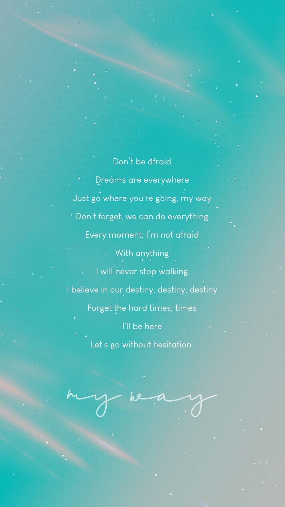 some minimal wallpaper of ateez lyrics