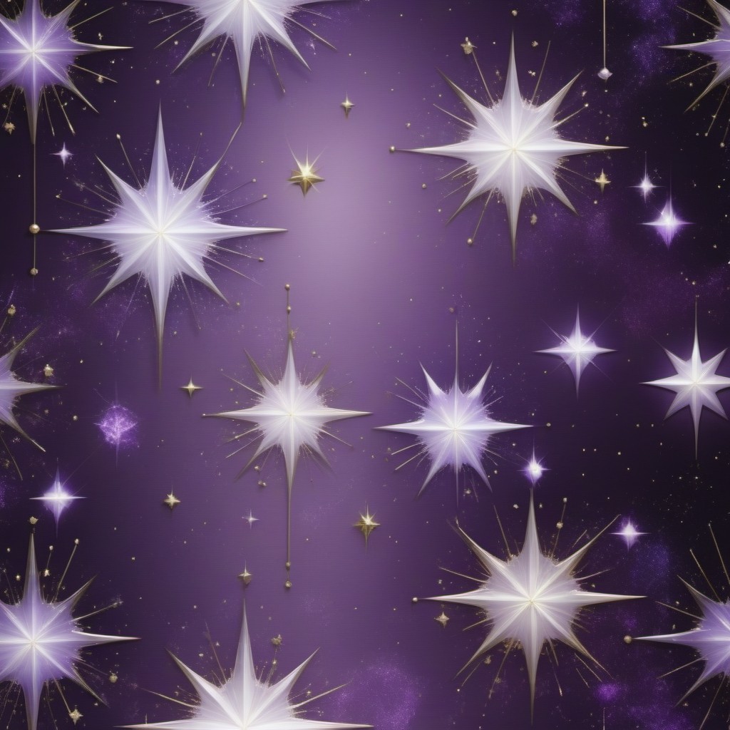 Anime Style Purple & Gold Constellation