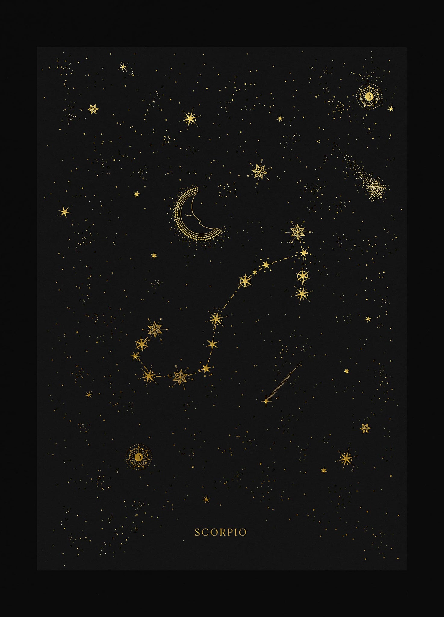 Scorpio Constellation Art Print