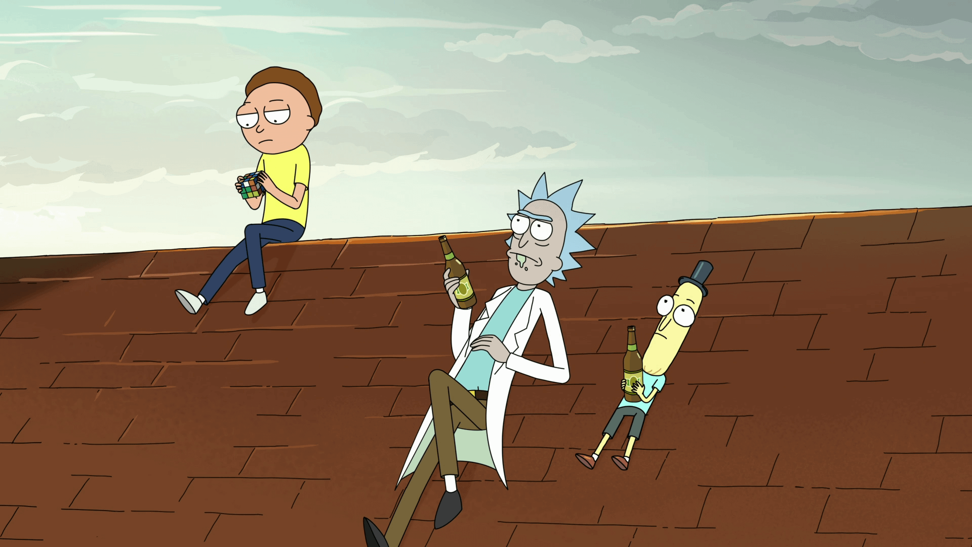 Rick, Morty, and Mr Poopybutthole 1920