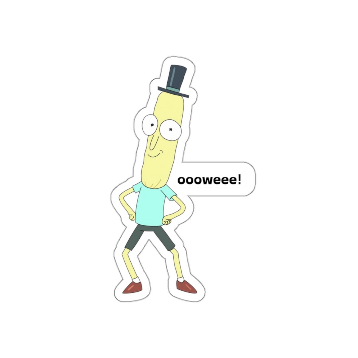 Rick and Morty Inspired Sticker Mr
