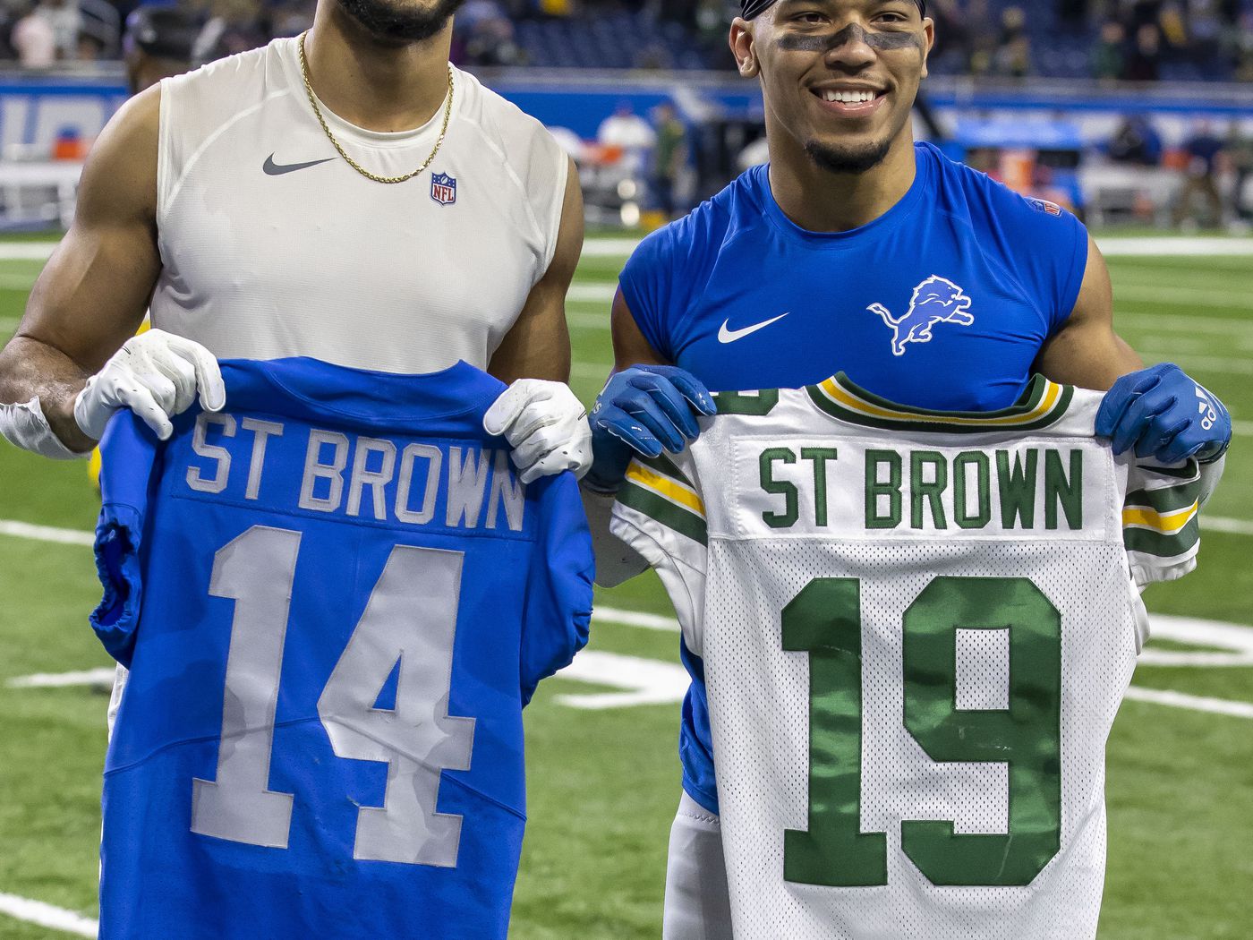 Amon Ra St. Brown And His Family