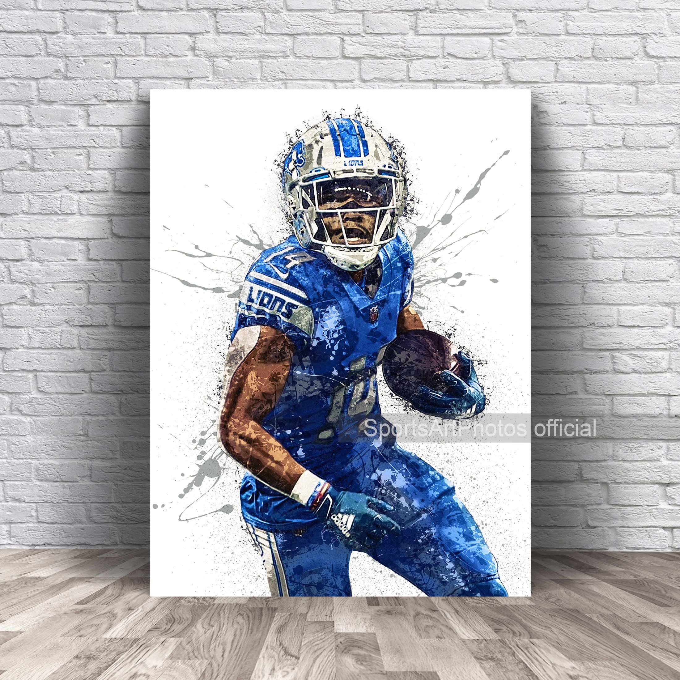 Amon Ra St. Brown Poster, Detroit Lions