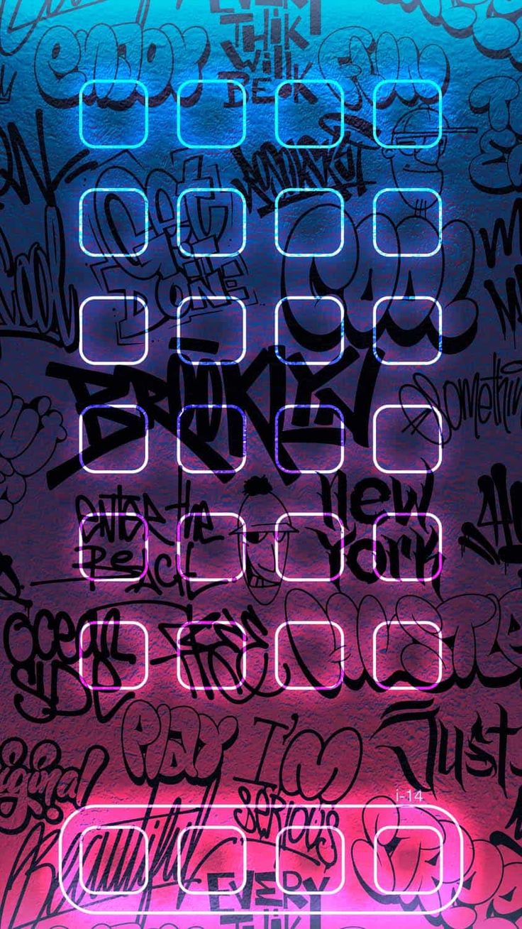 Graffiti App Dock iPhone Wallpaper HD