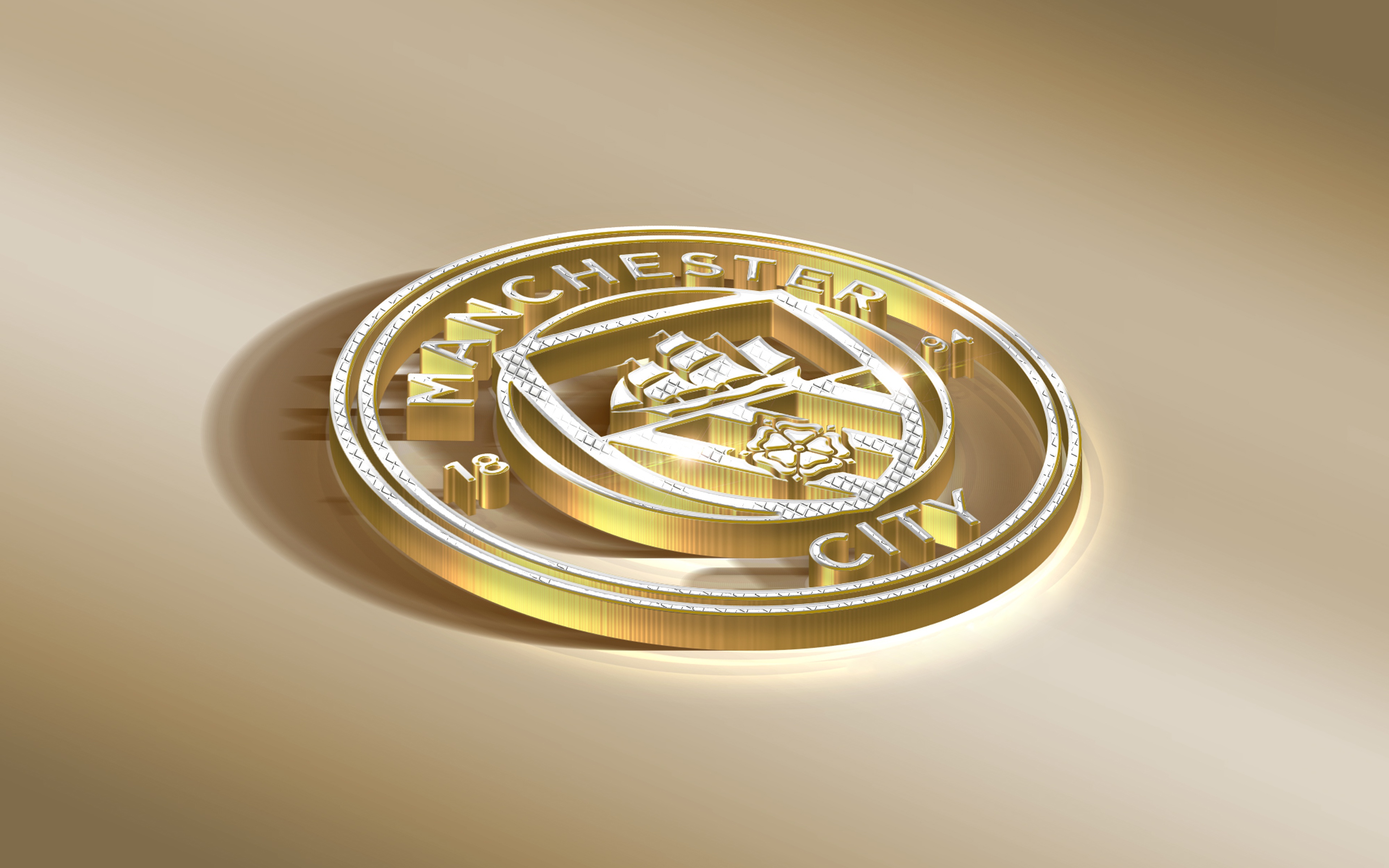 Wallpaper Logo, Golden, Football, Sport
