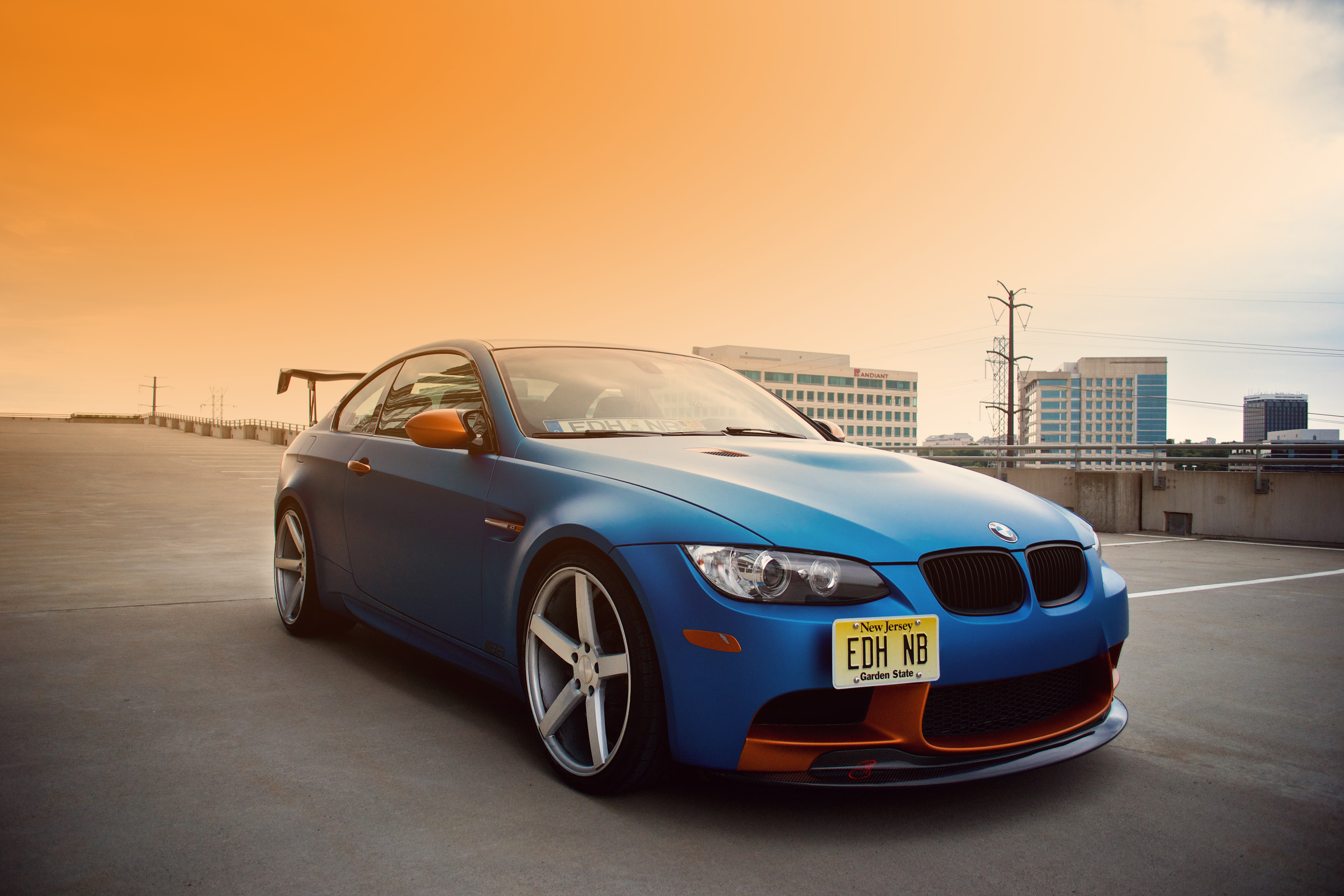 Wallpaper tuning, blue, E92, BMW