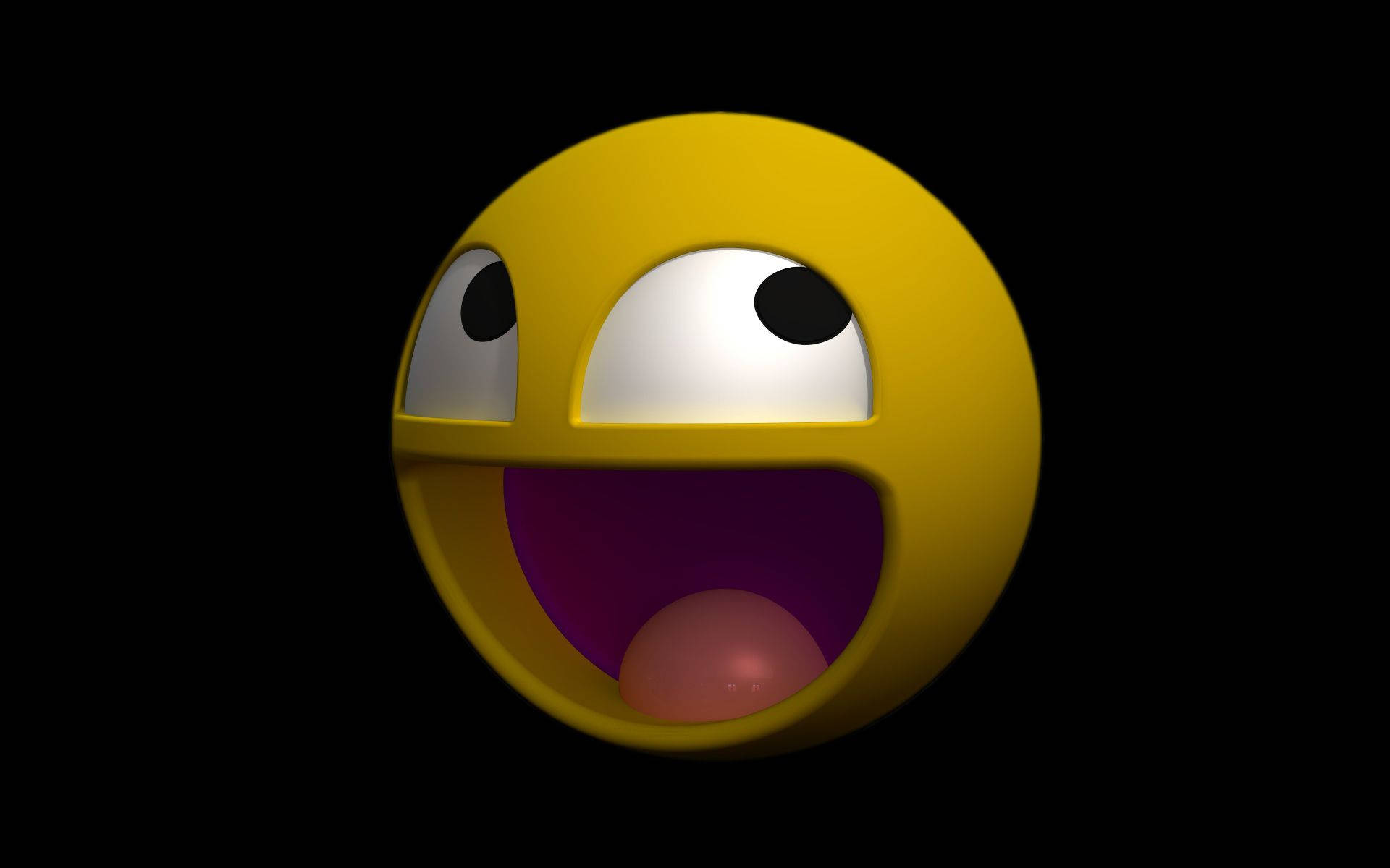 Download Smiley Face Silly 3D Wallpaper