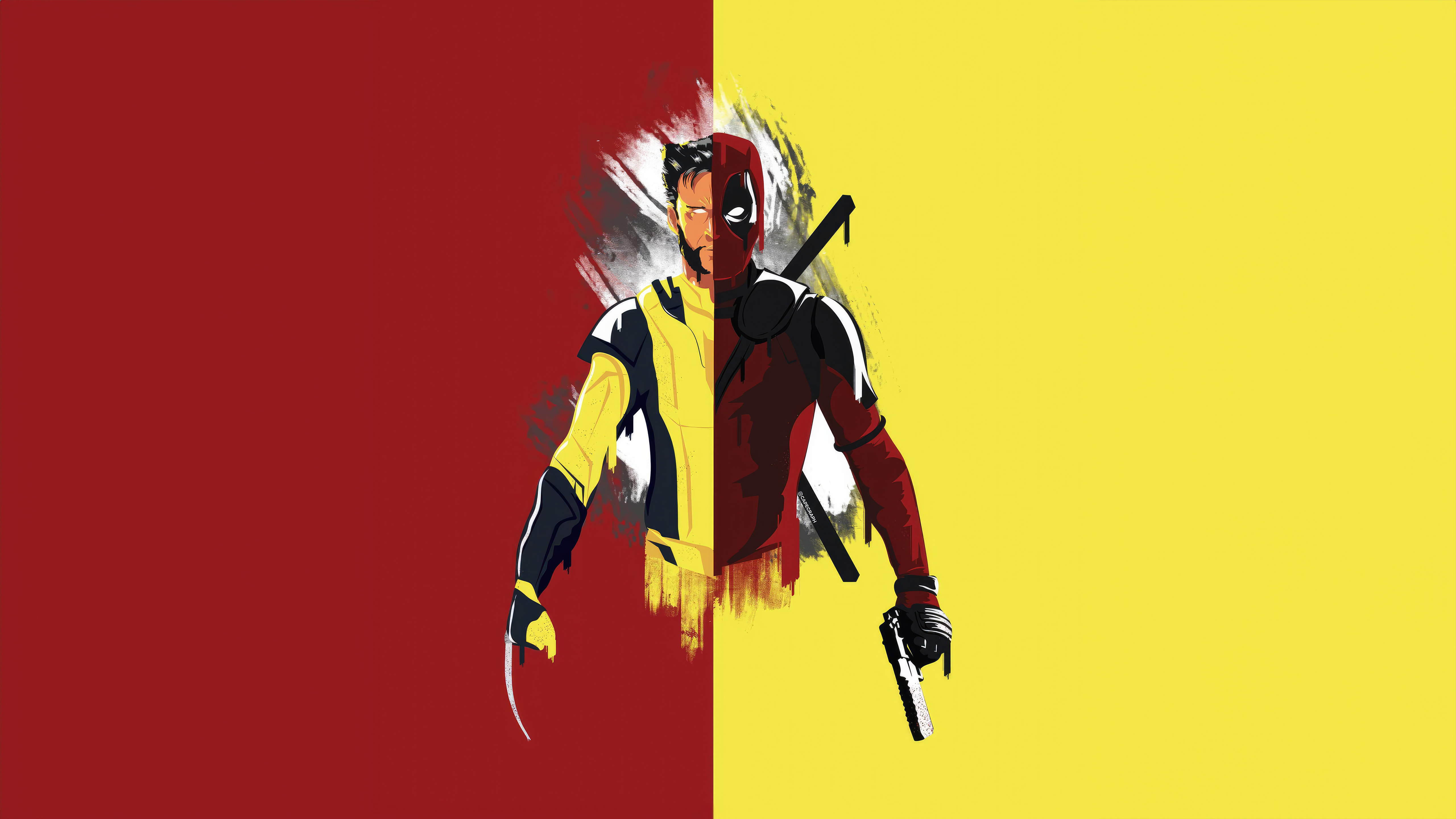 Deadpool 3 Minimalism 1080P