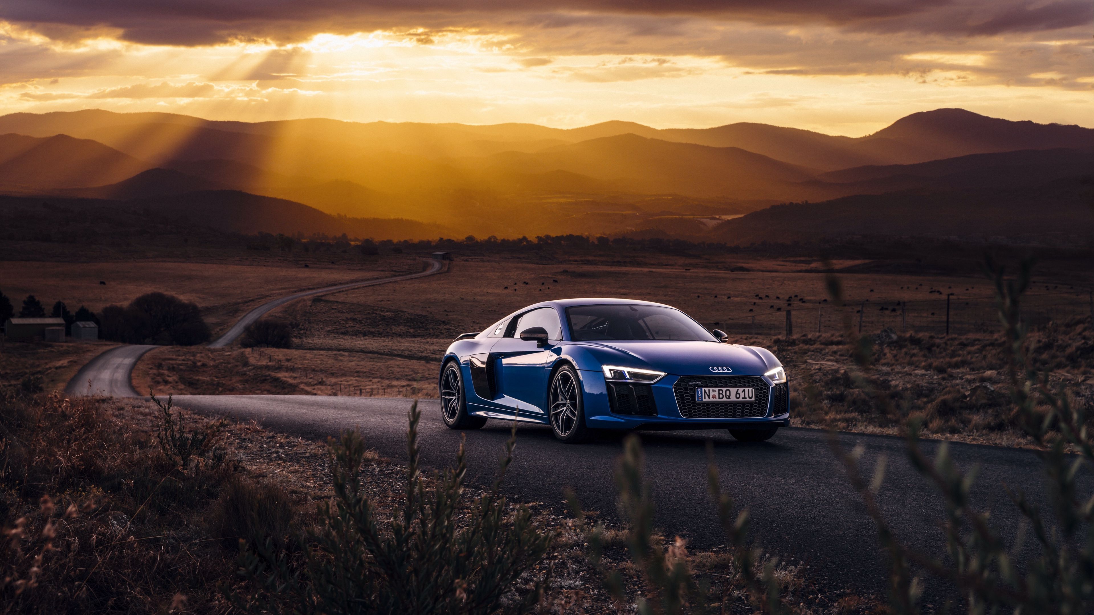 Audi r8 Road 4k 4k Wallpaper