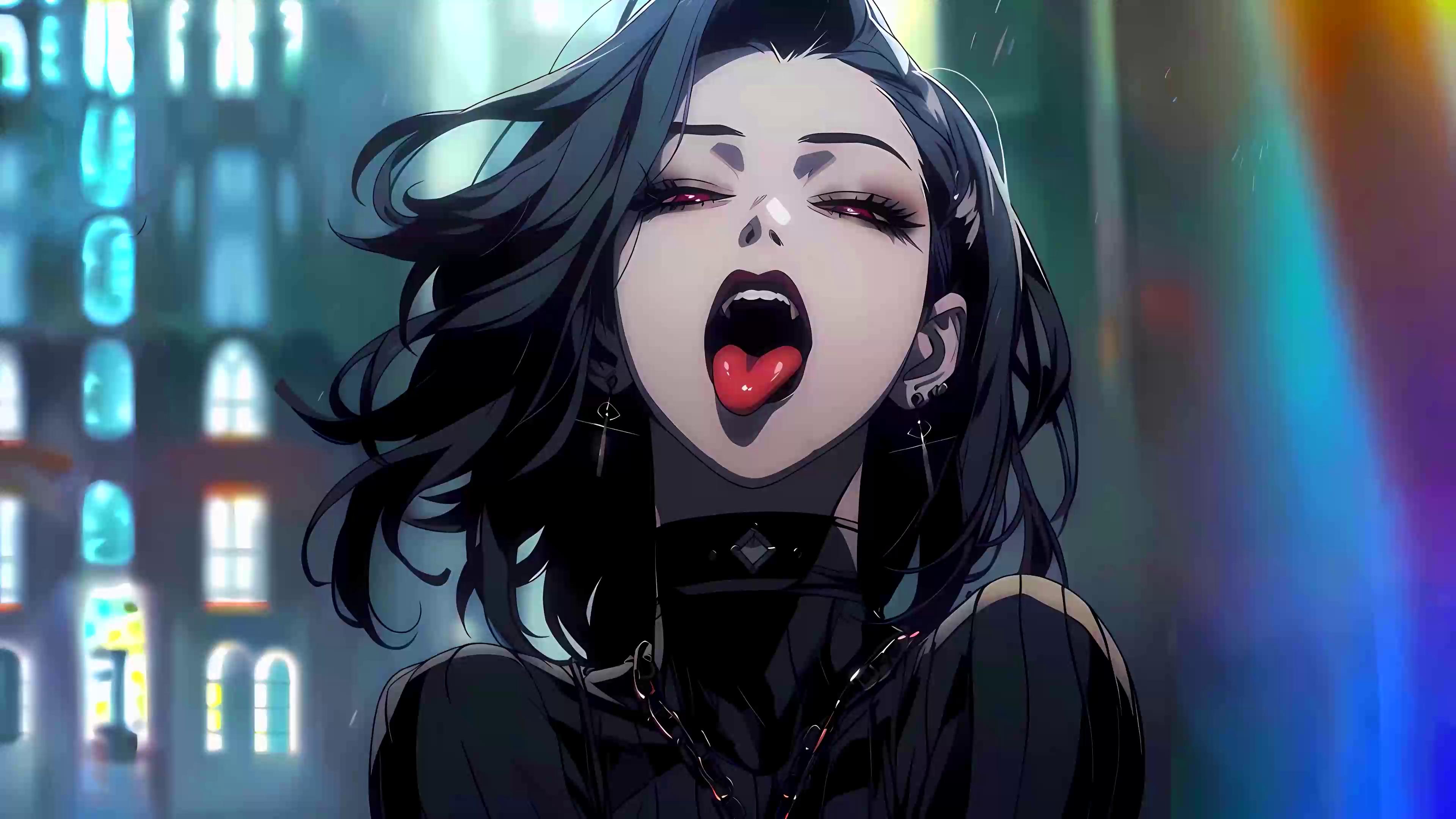 Goth Anime Girl Live Wallpaper