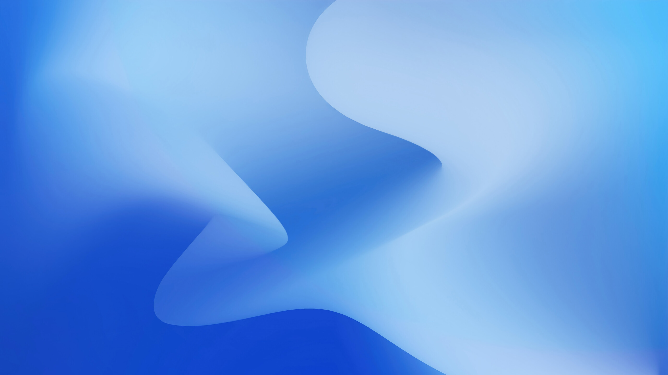 Abstract iOS 16 Blue Wallpaper 4K HD