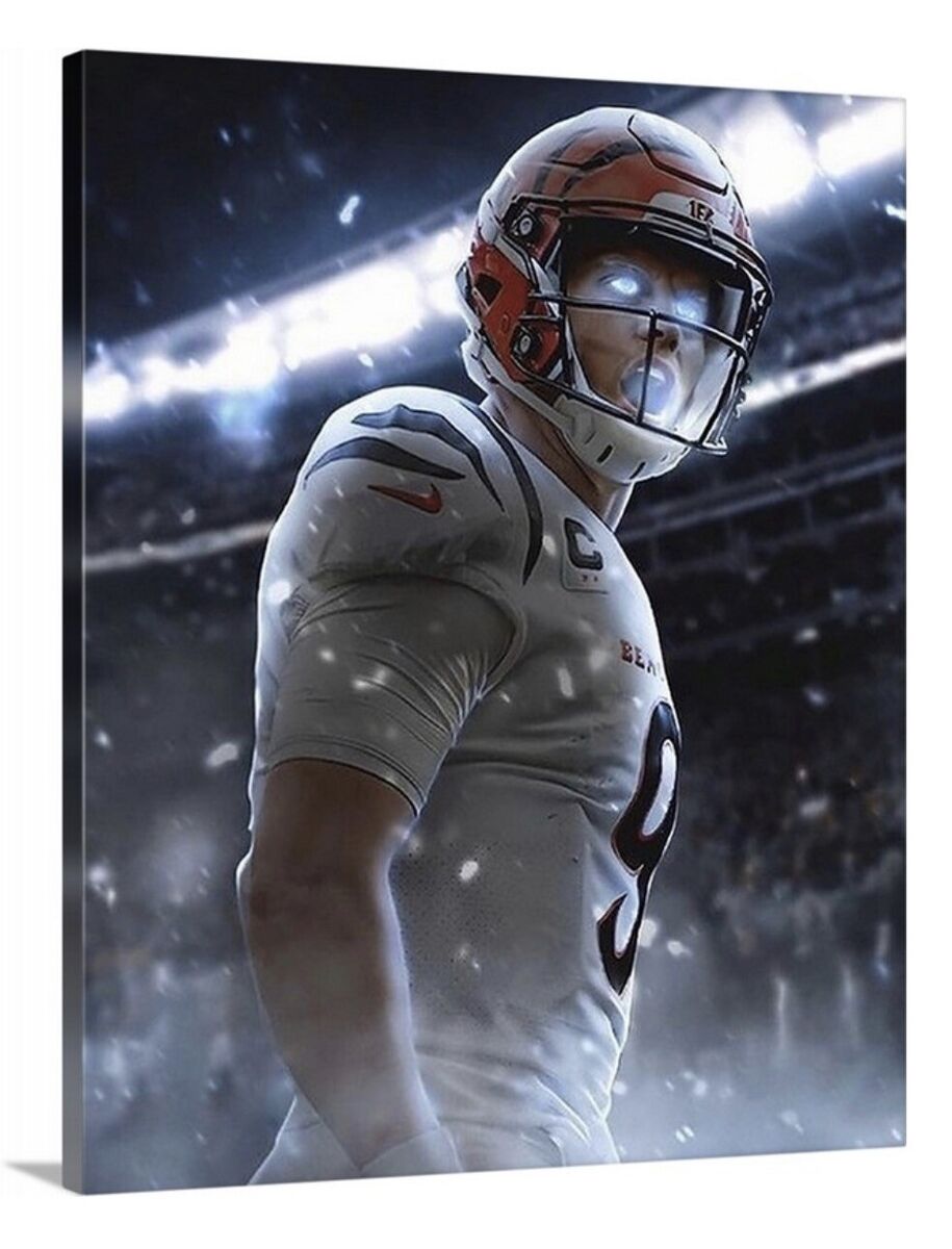 Joe Burrow Canvas 16x20 Cincinnati