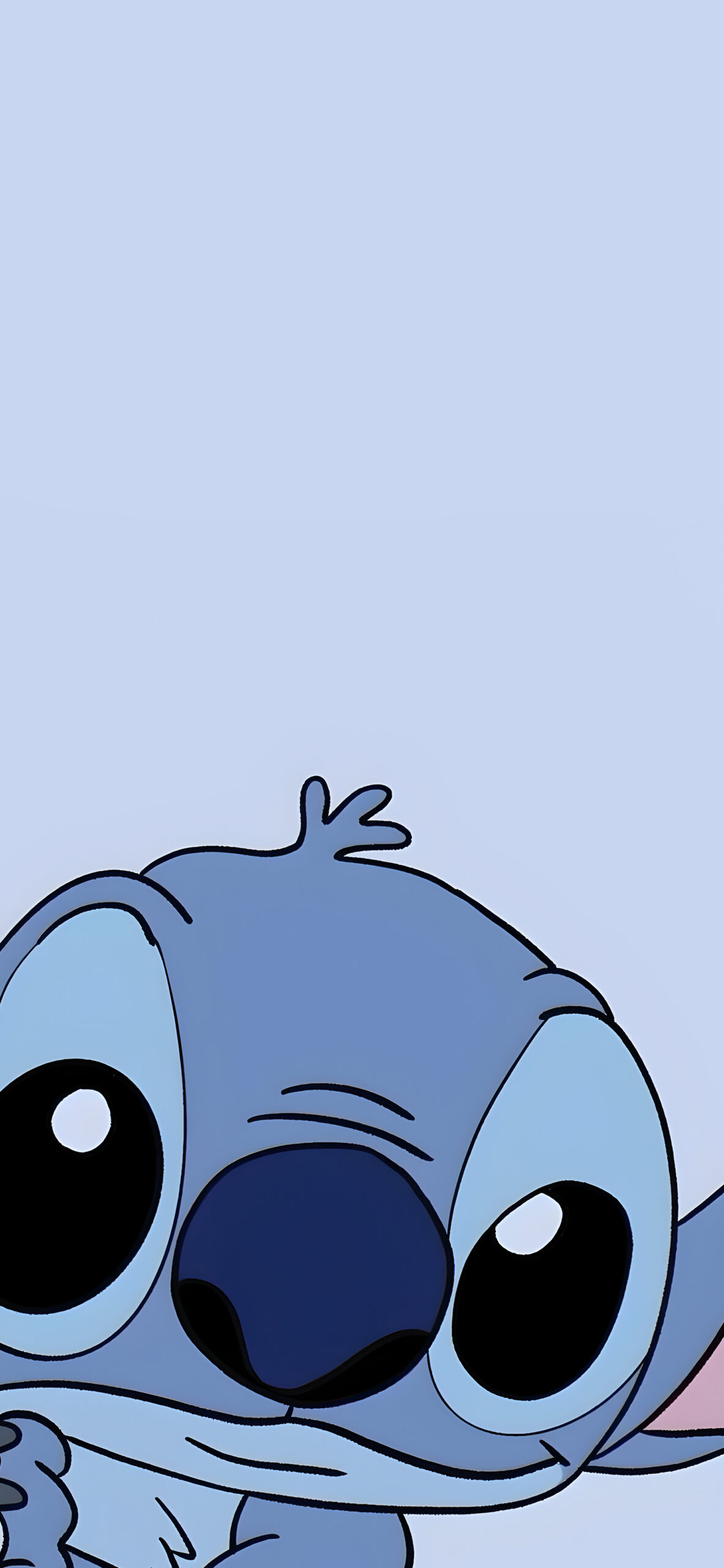 Cute Stitch Peeking Wallpaper Alien Wallpaper for iPhone
