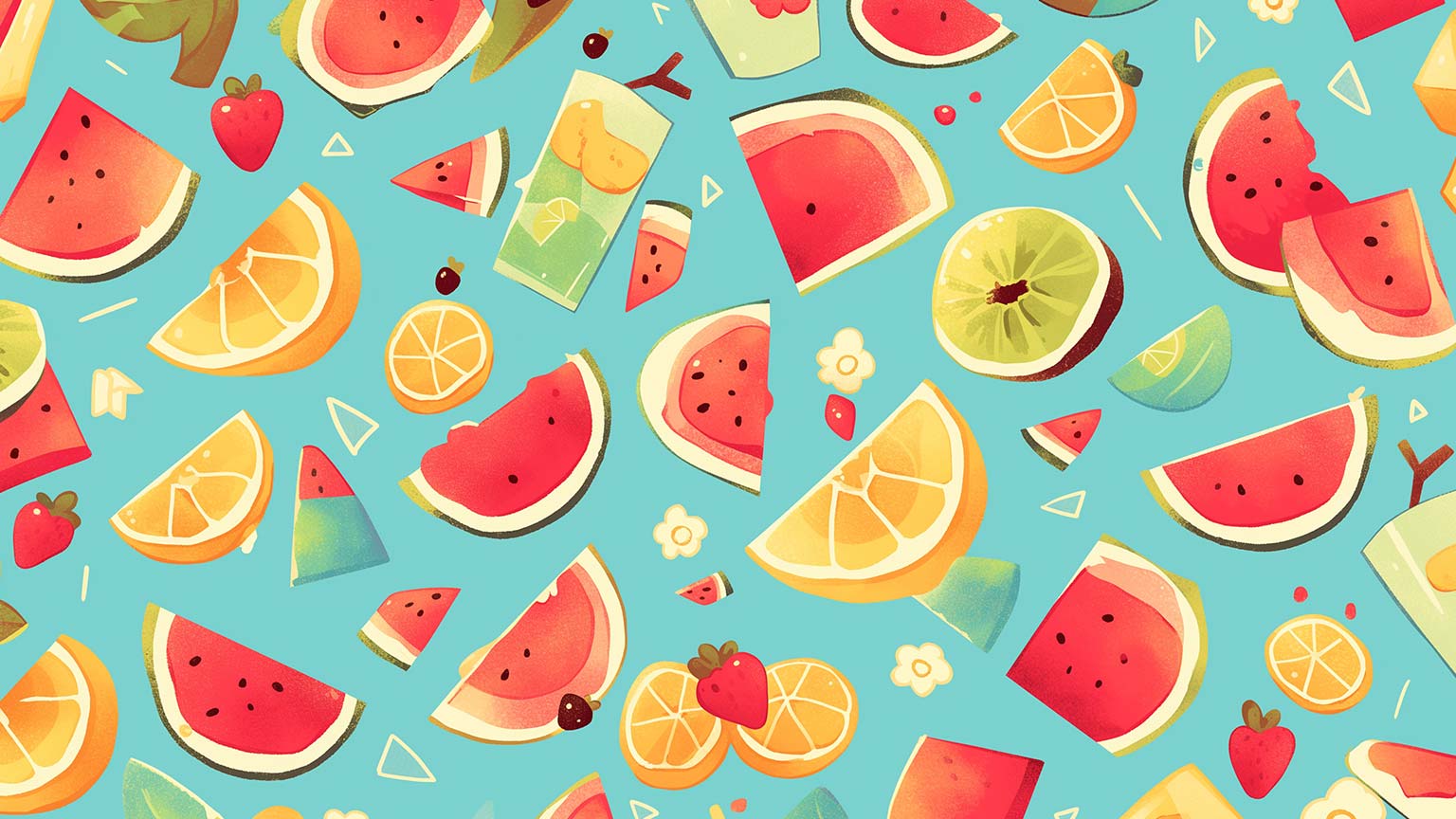 Fruits & Berries Pattern Desktop