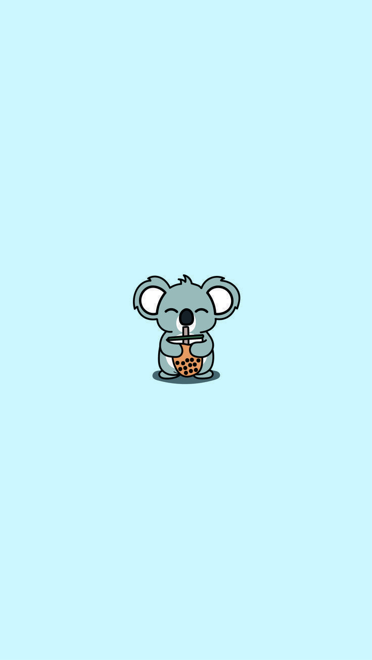 Koala azzurro. Cute easy