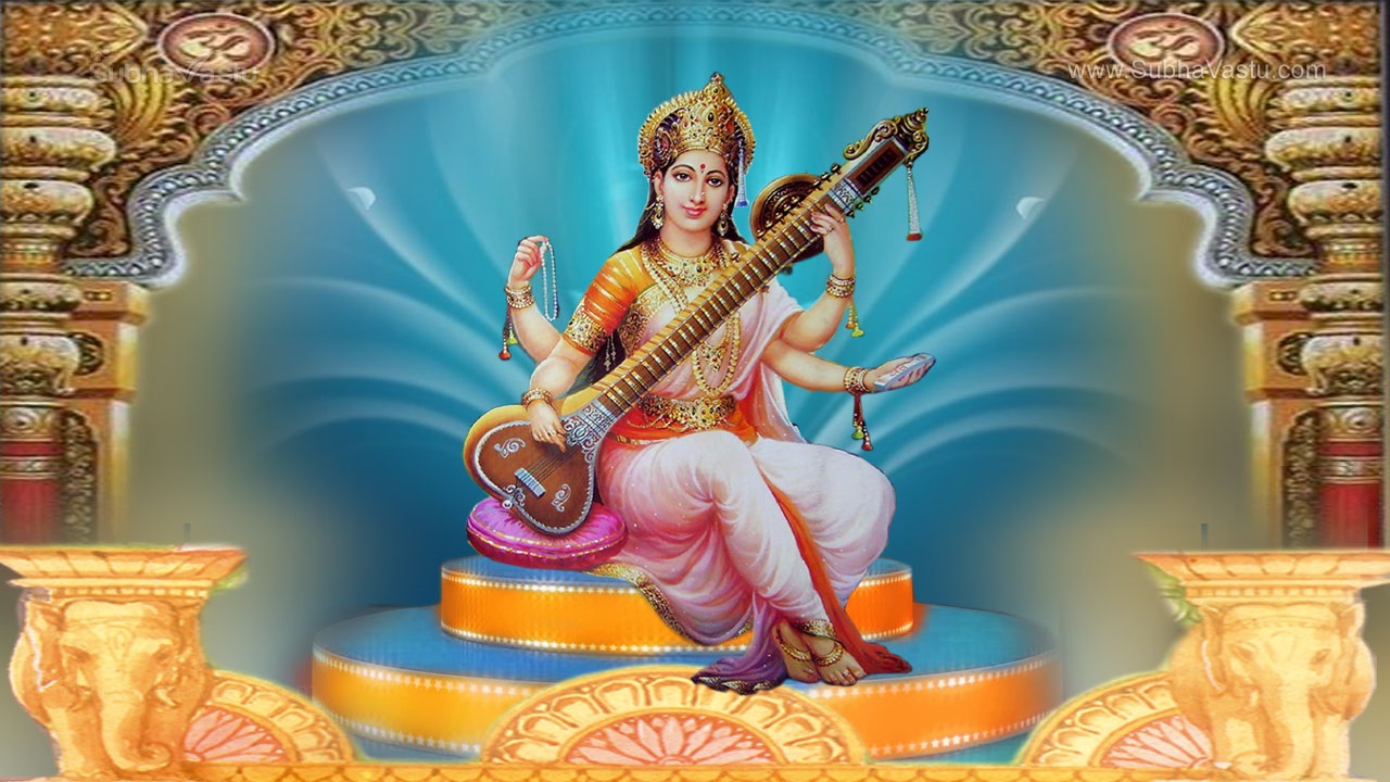 Maa Saraswathi Desktop Wallpaper_308