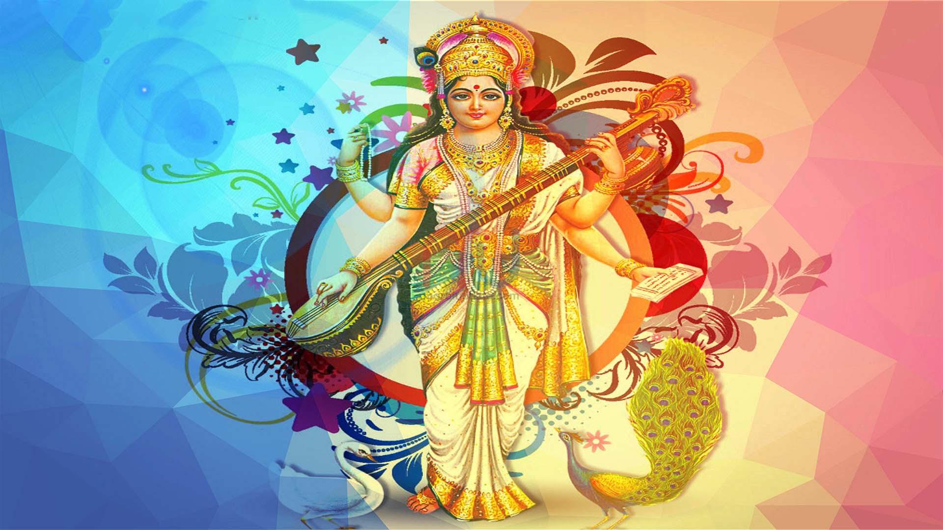 Maa Saraswati Wallpaper Full Size For