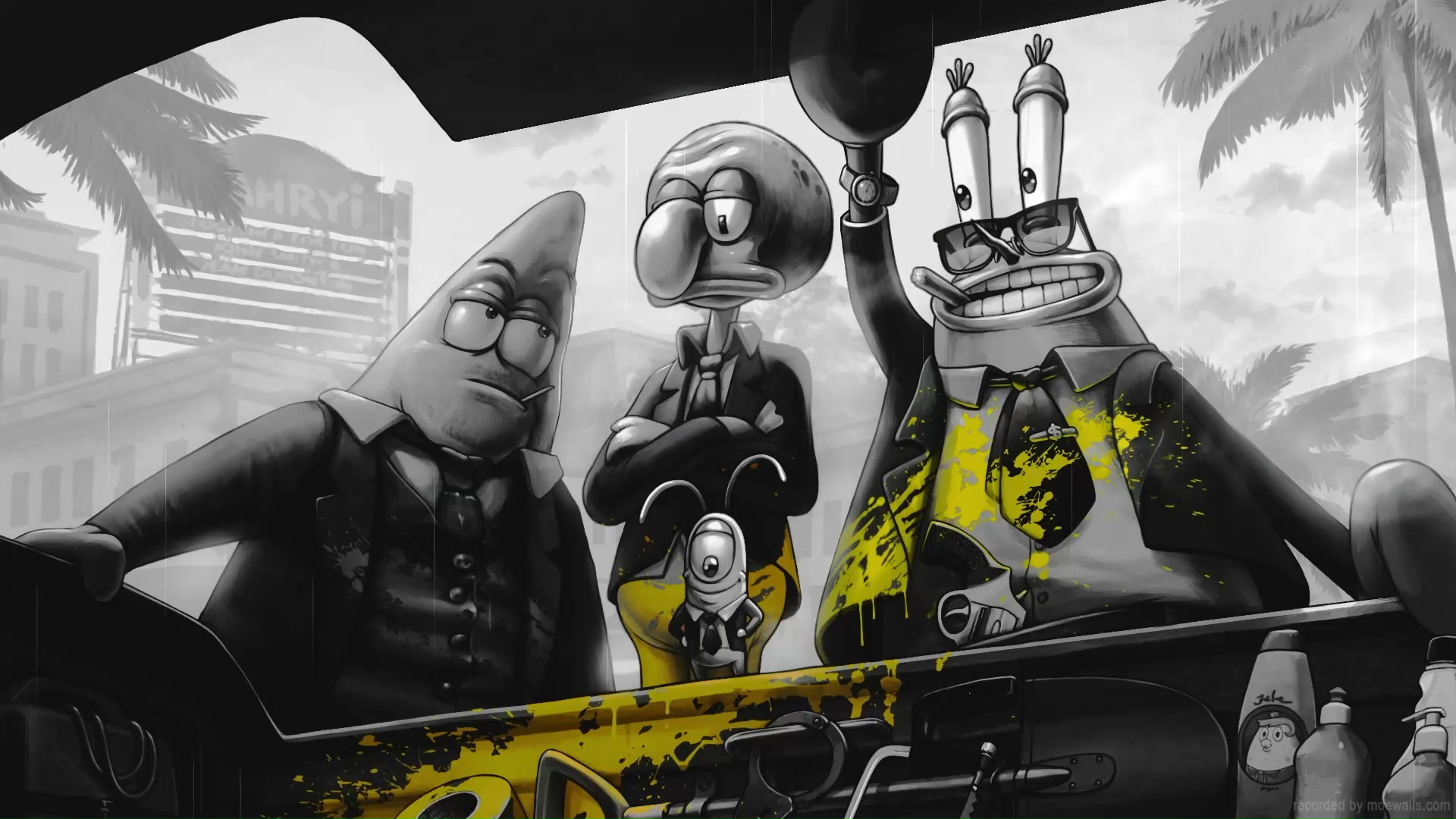 Gangsters Spongebob Live Wallpaper
