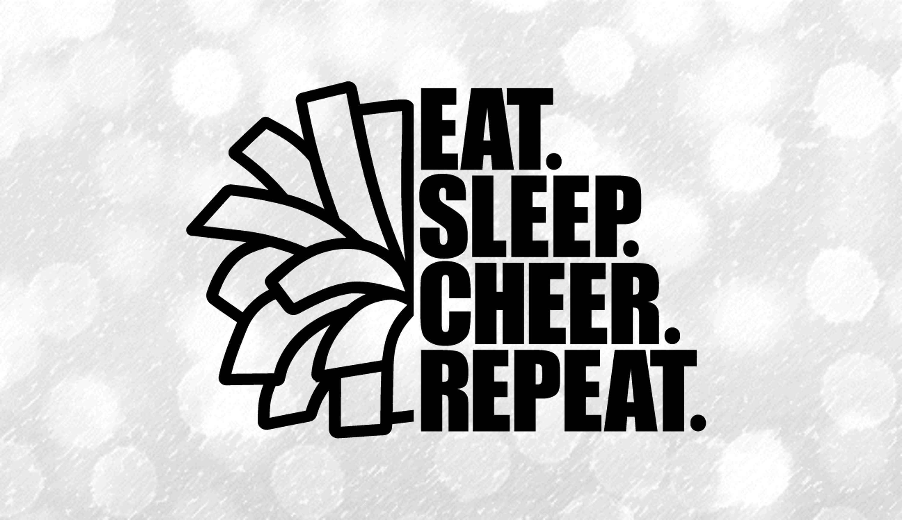 Sports Clipart: Cheerleader Words eat