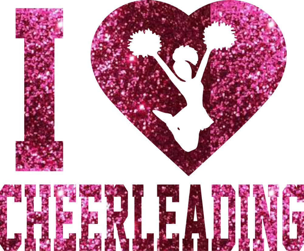 Cheerleading Glitter Graphic Wallpaper