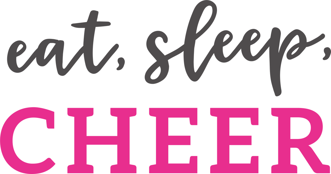 Eat Sleep Cheer SVG Cut File