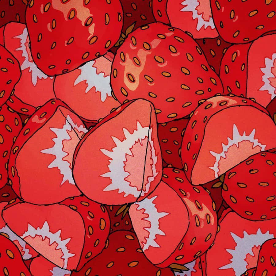 Red Anime Aesthetic Wallpaper