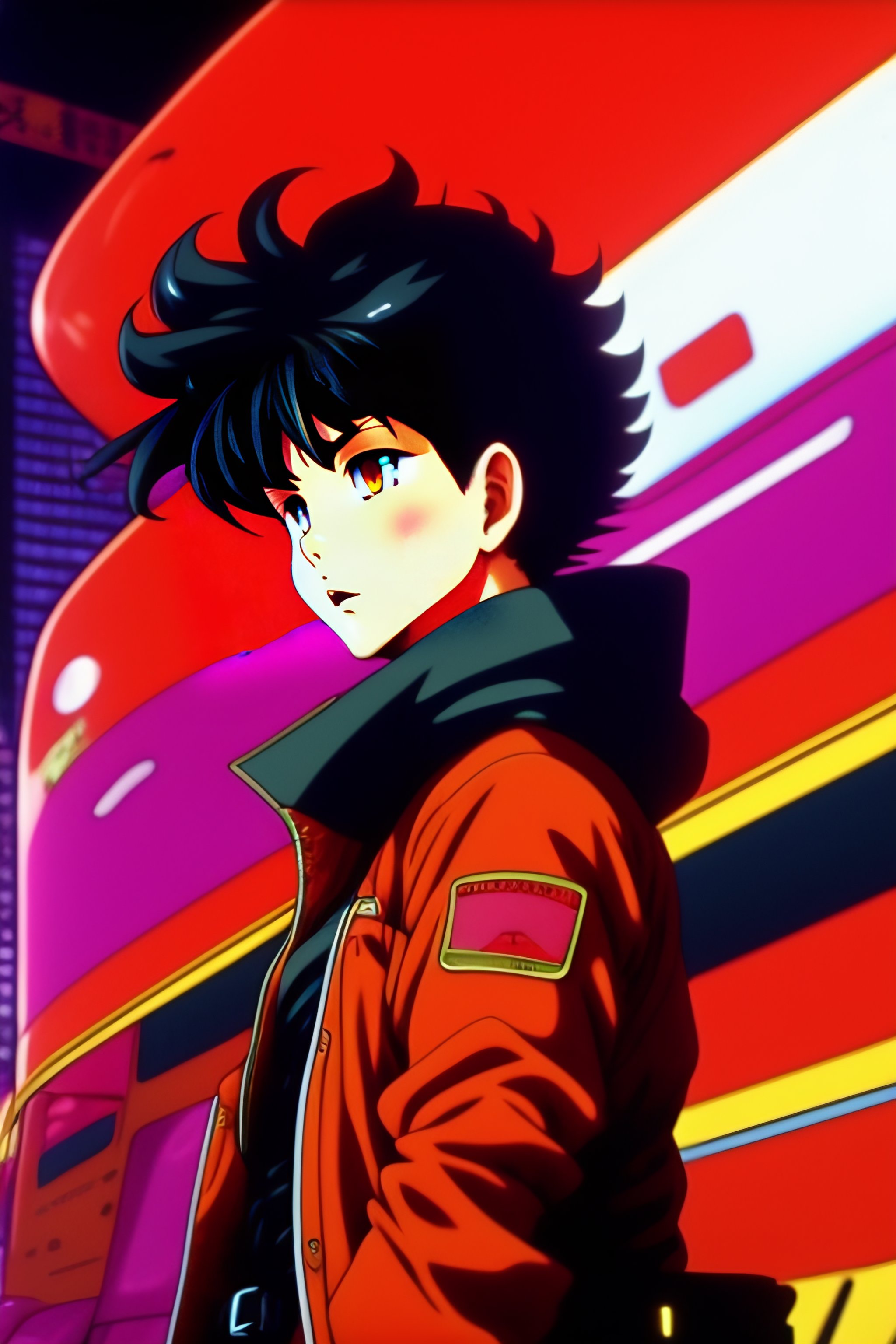 Vintage anime screenshot of akira, 90s