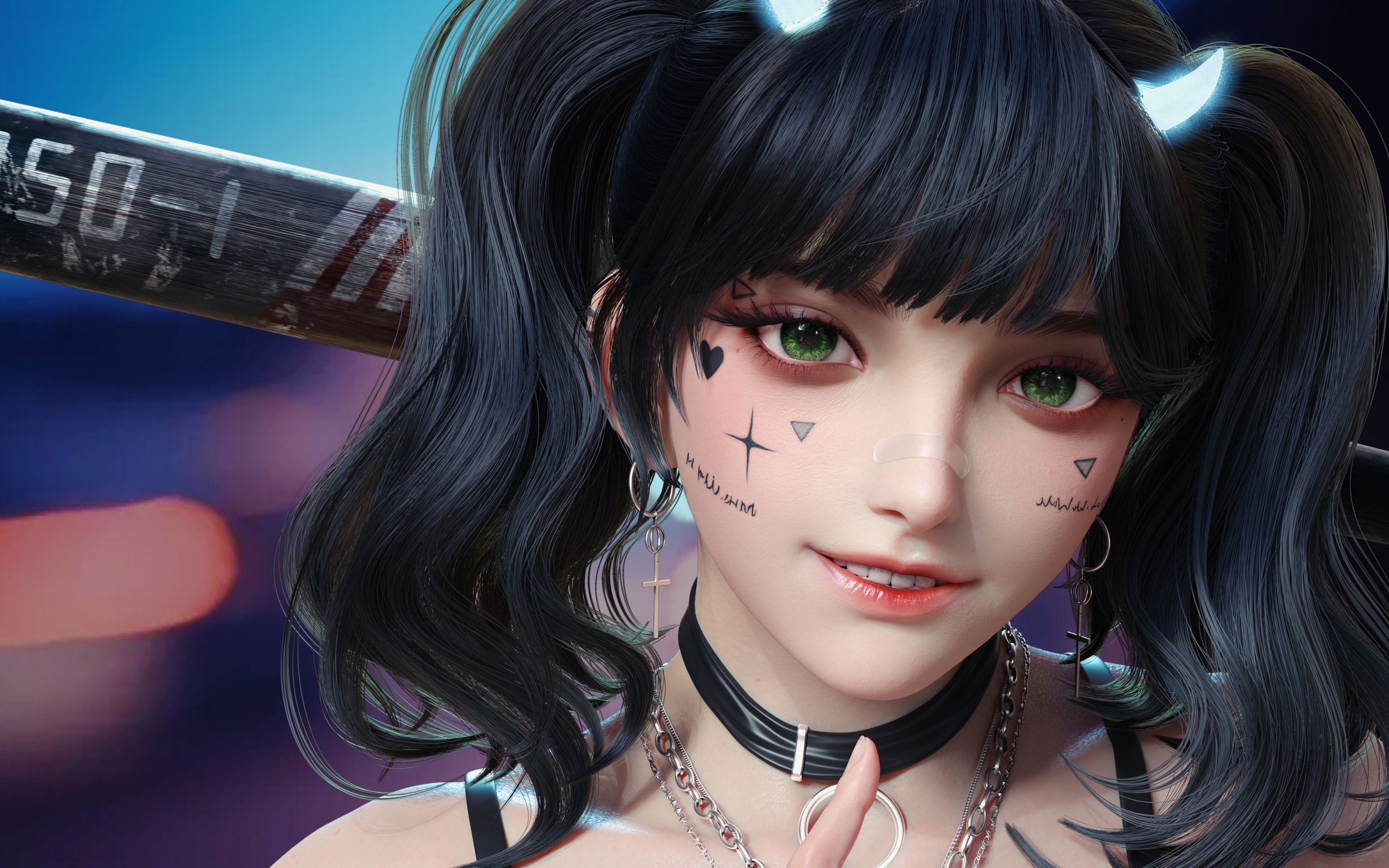 Anime girl Wallpaper 4K, CGI, Digital Art