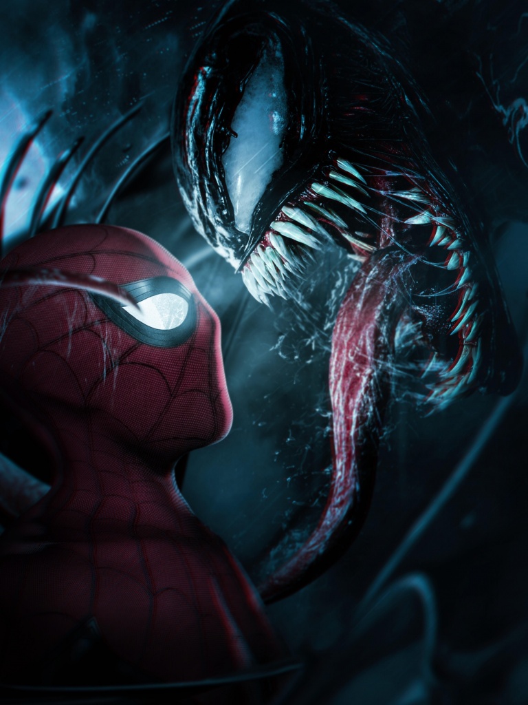 Spider Man Vs Venom 4K Wallpaper For IPhone