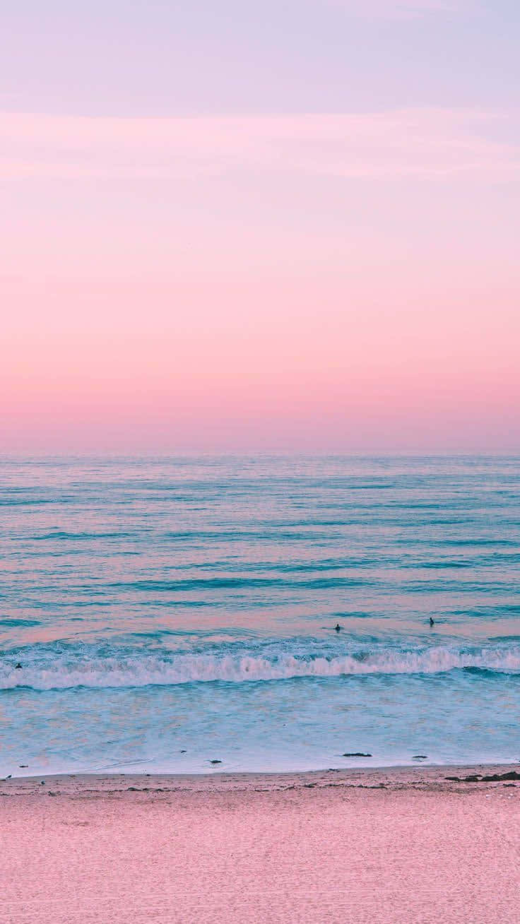 Aesthetic Preppy Beach Wallpaper