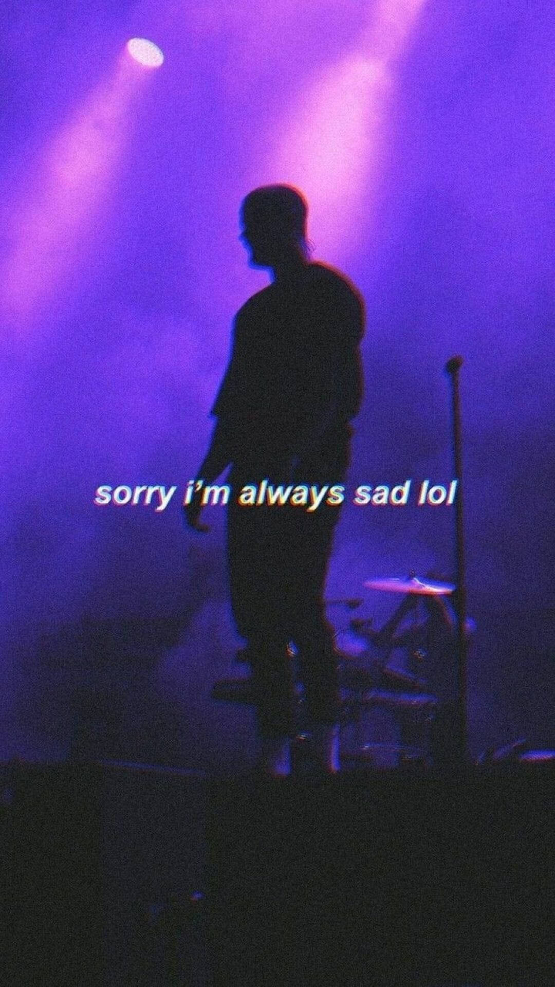 Download Sad Aesthetic Quote Purple