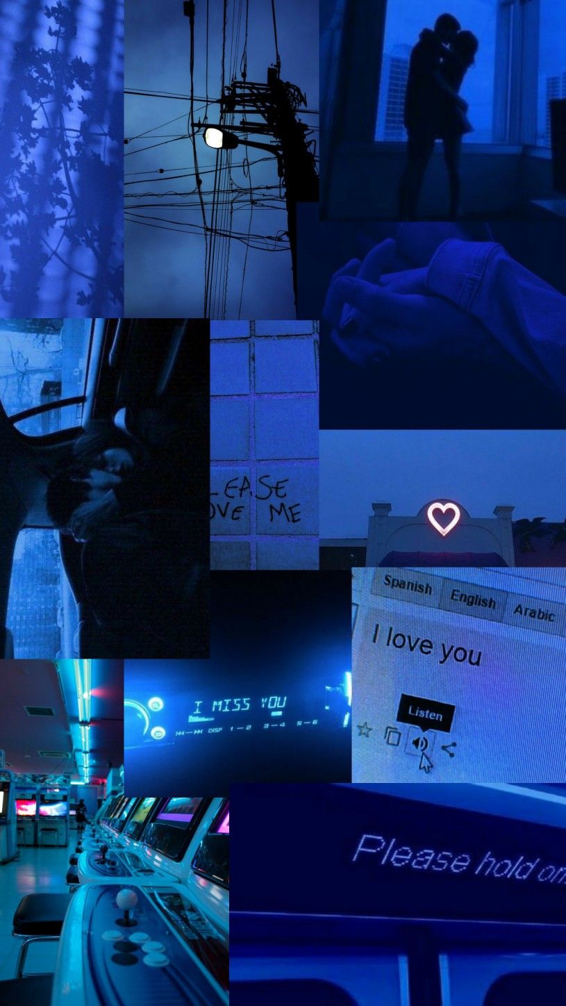 blue wallpaper aesthetic