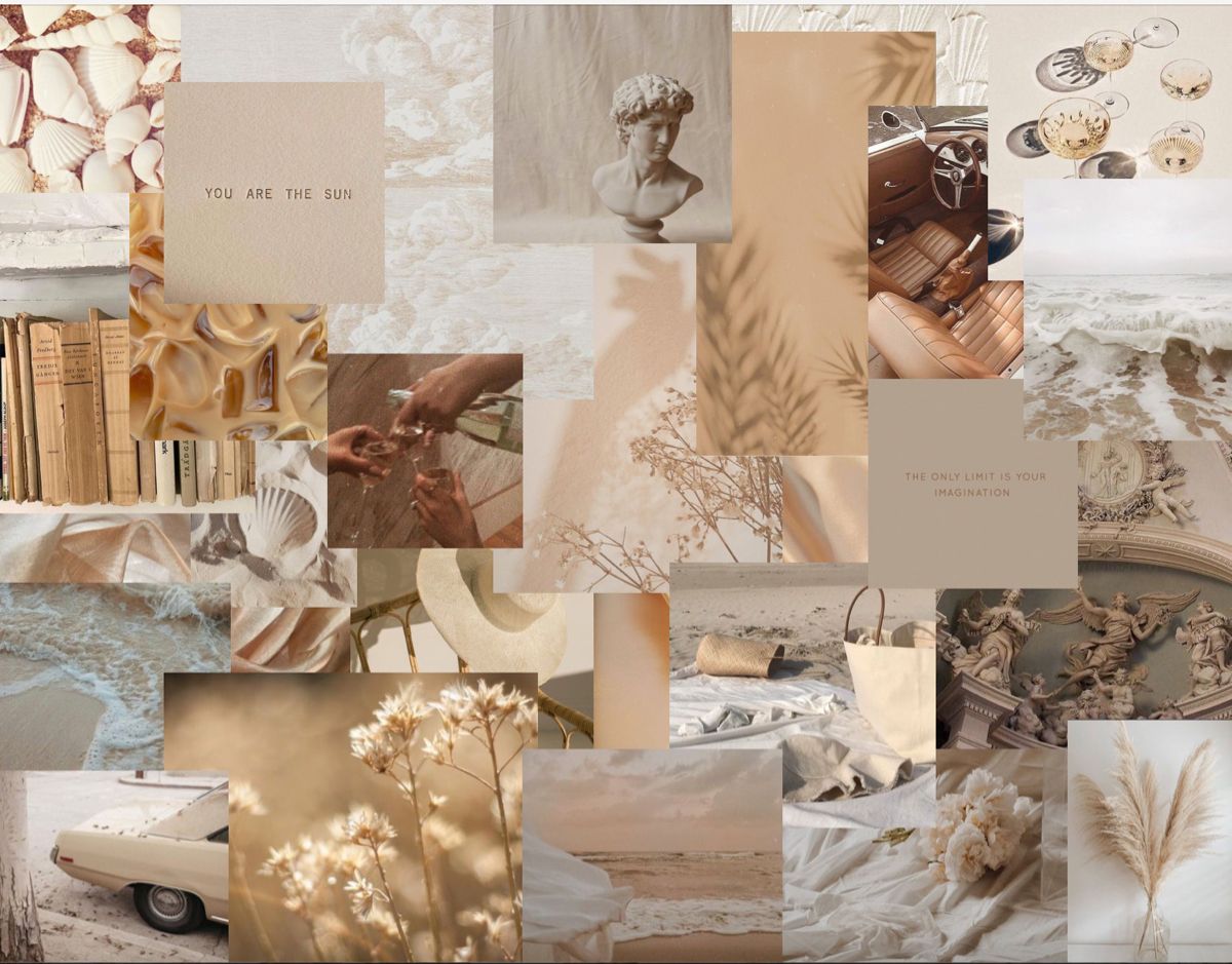 Summer neutrals computer wallpaper