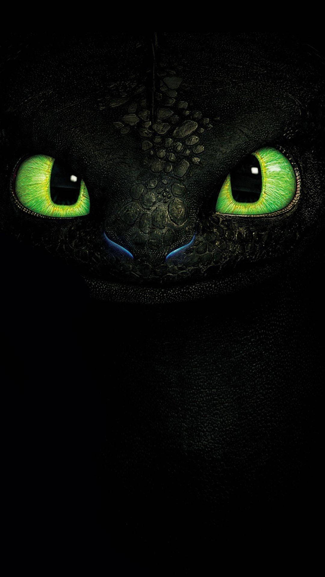Download Black And Green Toothless Dragon Wallpaper