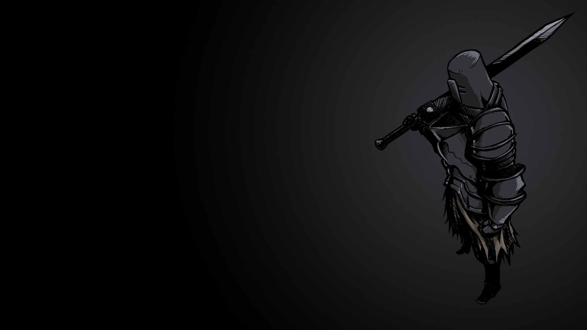 Wallpaper minimalism, dark souls, Dark