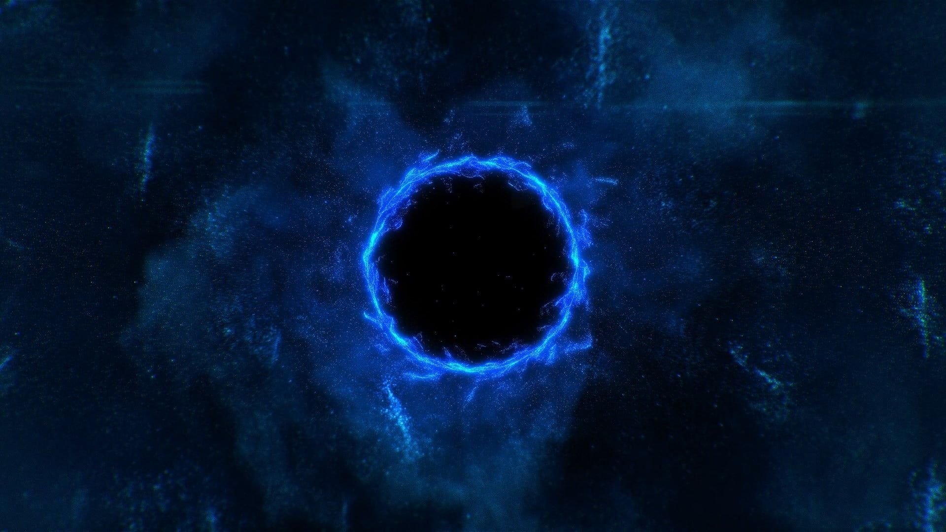 HD wallpaper: blue portal animation