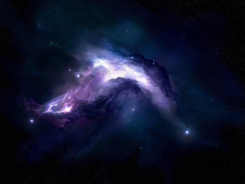Space Portal Galaxy Wide HD Wallpaper